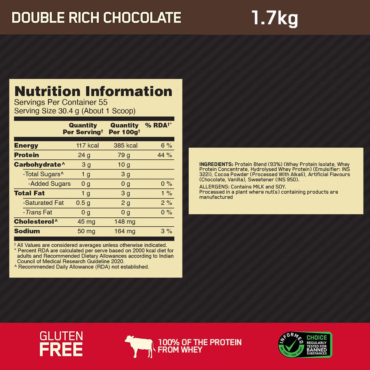 Standardized Recovery Containers Optimum Nutrition Gold Standard Whey Protein Powder – AMOLAMART