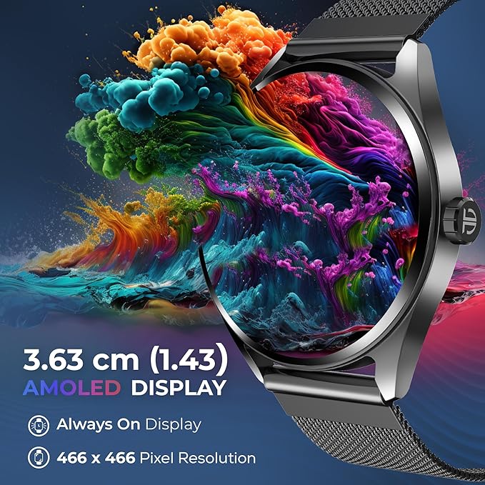 Titan Crest 1.43” AMOLED Smart Watch with BT Calling